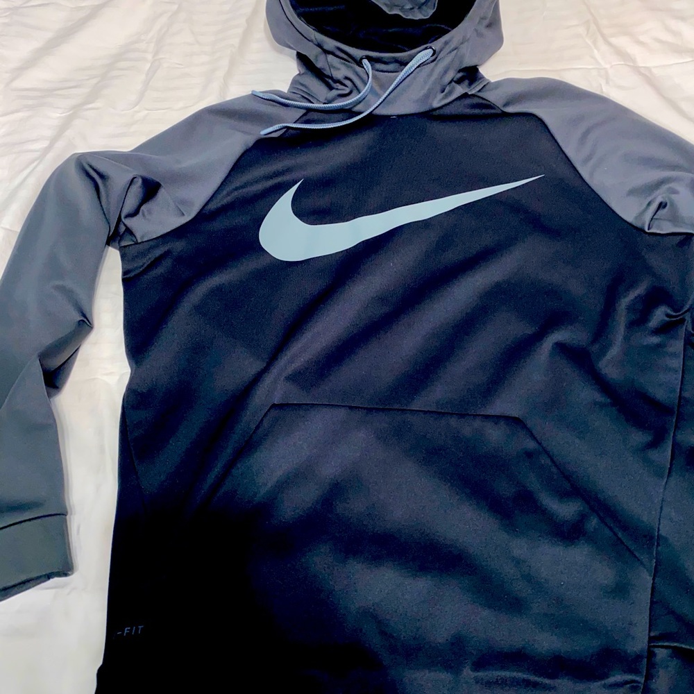 Green and black dri fit hoodie!